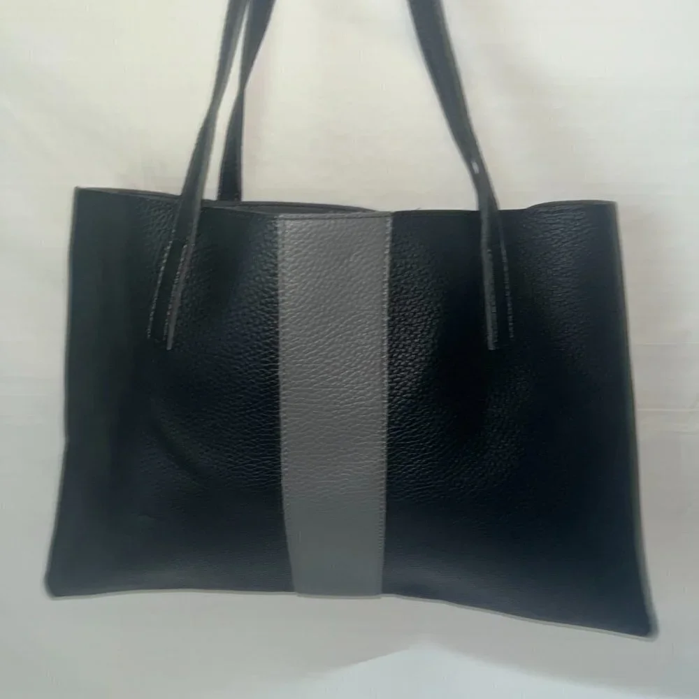 VINCE CAMUTO Vegan Leather Luck Tote black